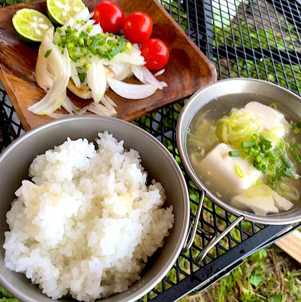 Snapdishの料理写真:鯖ネギ定食|pontalさん