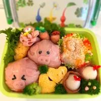 Snapdishの料理写真:小学校１年　7月29日のお弁当🍴(夏休み)|ほりほりさん