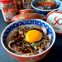 Snapdishの料理写真:中華風牛タン丼 ~おいしい世界ごはん🇨🇳