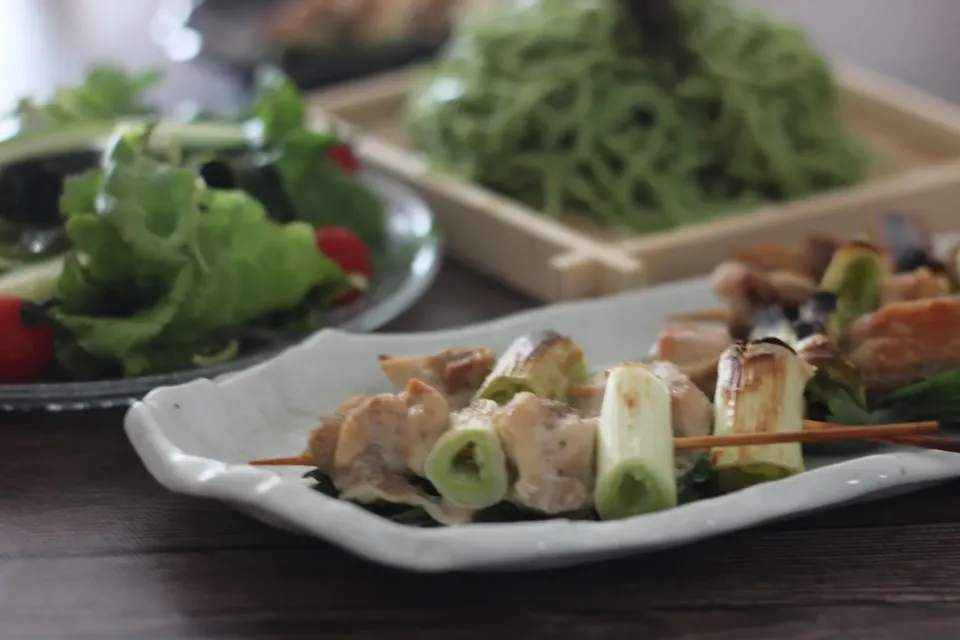 生塩糀でねぎま焼き鳥|ちいさなしあわせキッチンさん