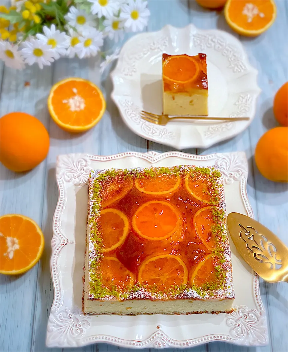 Snapdishの料理写真:和歌山産バレンシアオレンジのパウンドケーキ🍊|AXさん