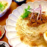 冷やし担々そうめん