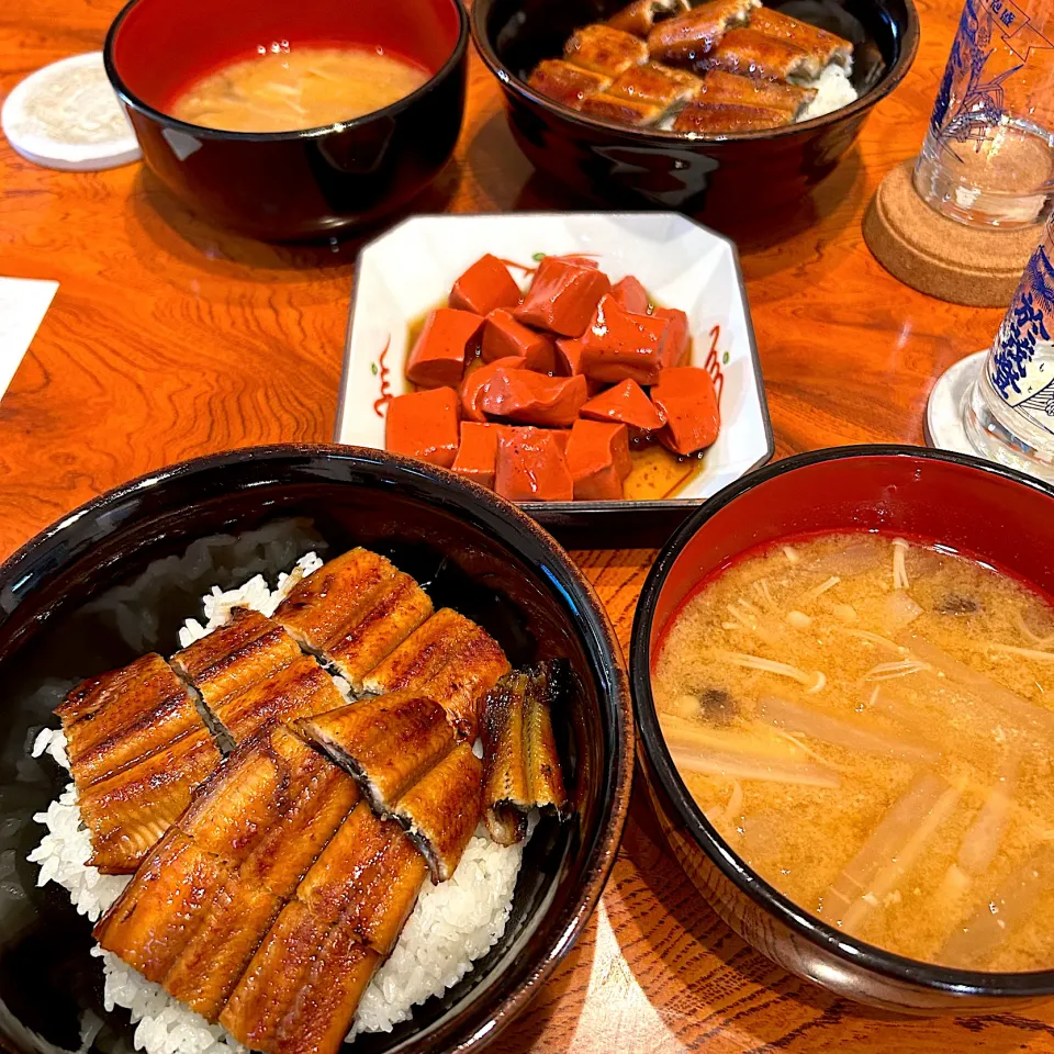 土用のうなぎと赤蒟蒻😋|すかラインさん