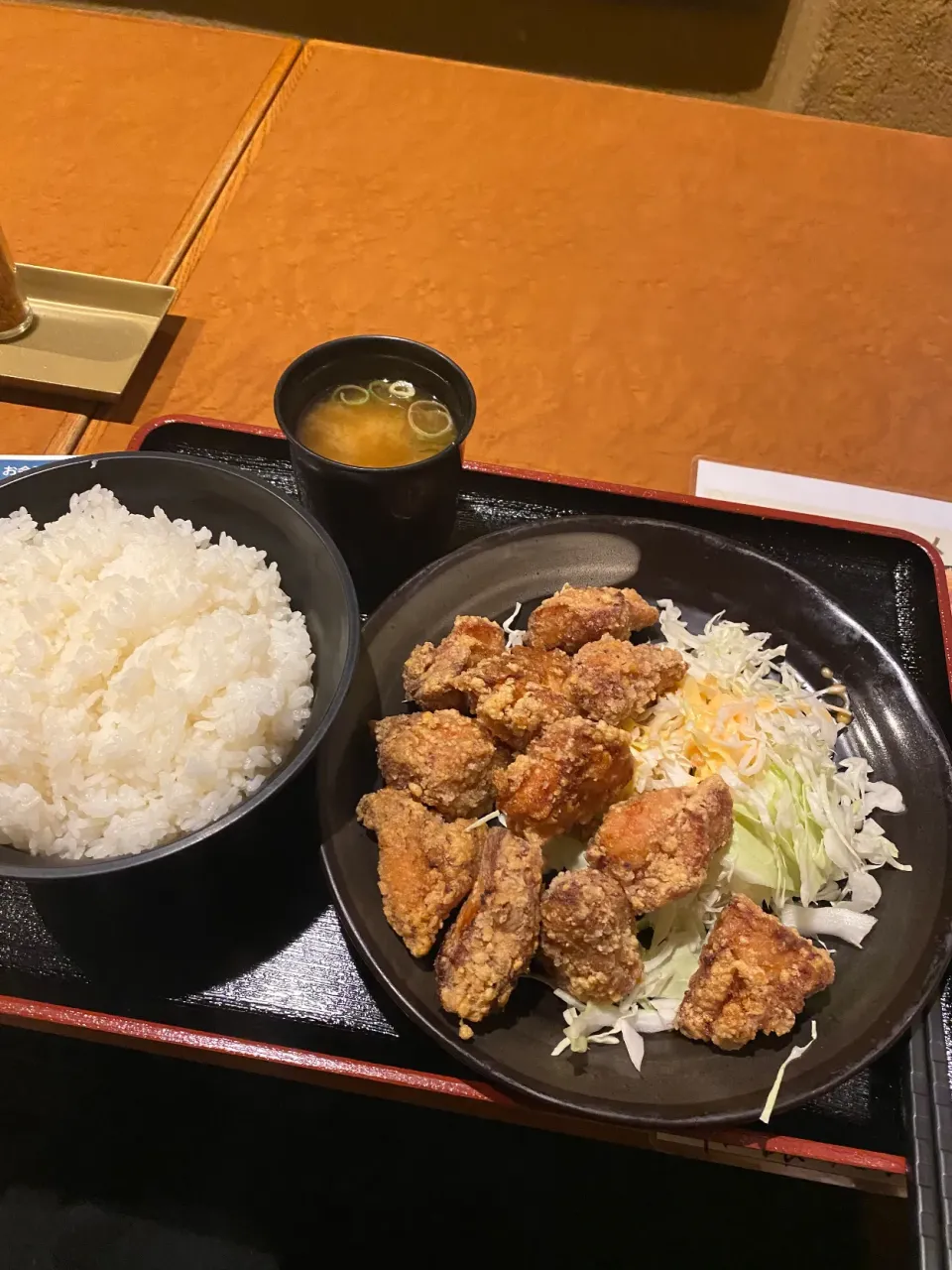 大阪市中央区南本町　テンカラ煌楽のテンカラ定食中ライス大|タカちゃんさん