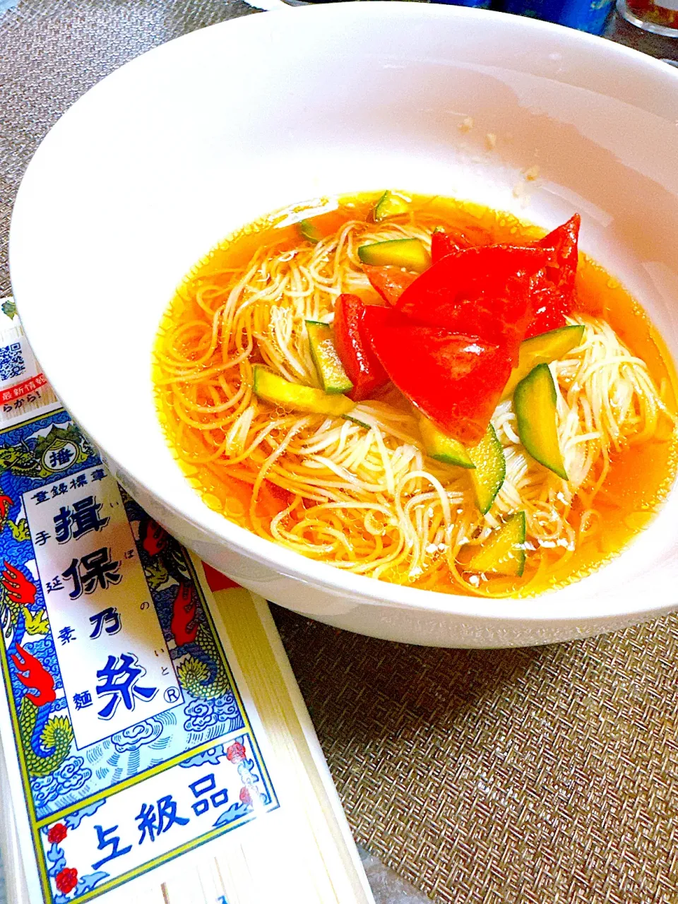 トマトの冷やし中華そうめん|ちーまるさん