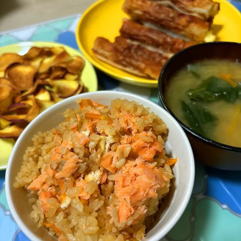 鮭の炊き込みご飯♬|panchiさん