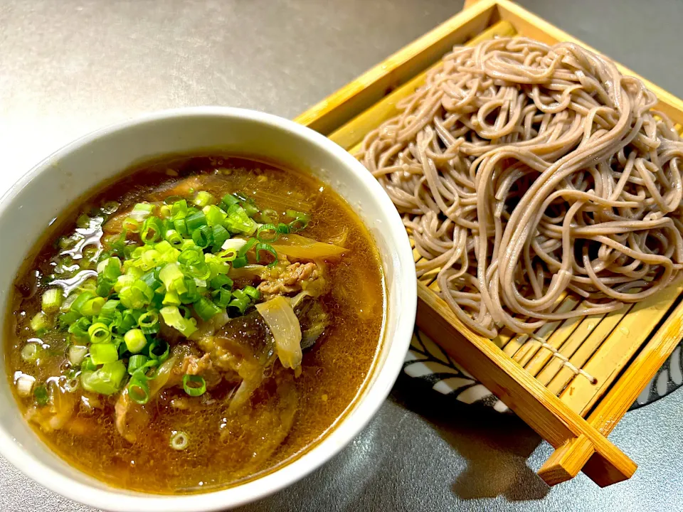 豚しゃぶ茄子のつけ蕎麦|Hiropanさん