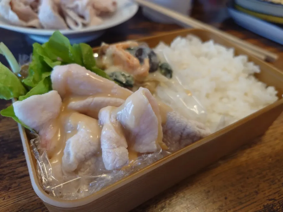 豚しゃぶ弁当(*^_^*)|しーPaPaさん