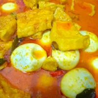 egg and tofu spicy with coconut cream.|Pandu Shintaさん