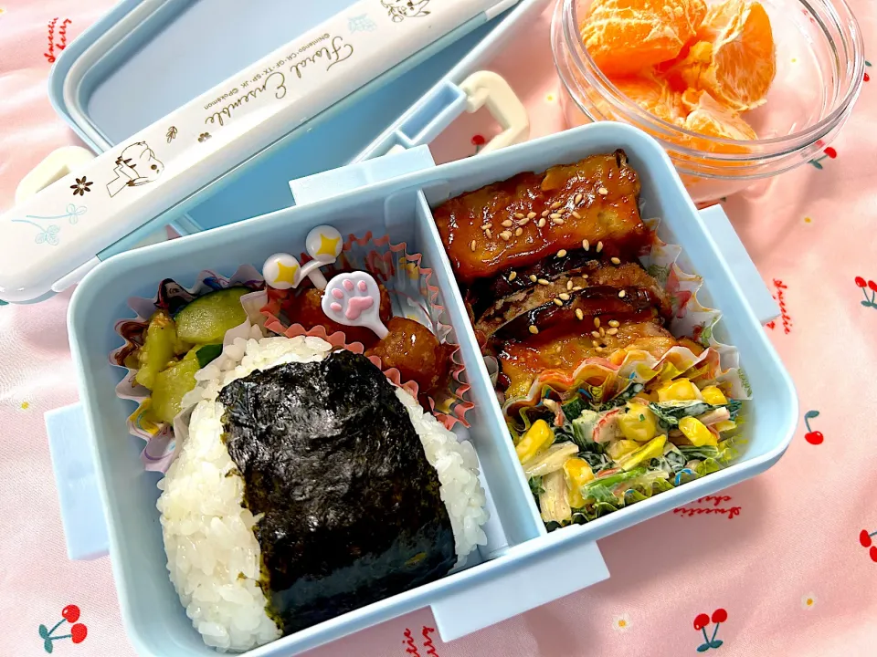 茄子の挟み揚げおにぎり弁当|ゆりえさん