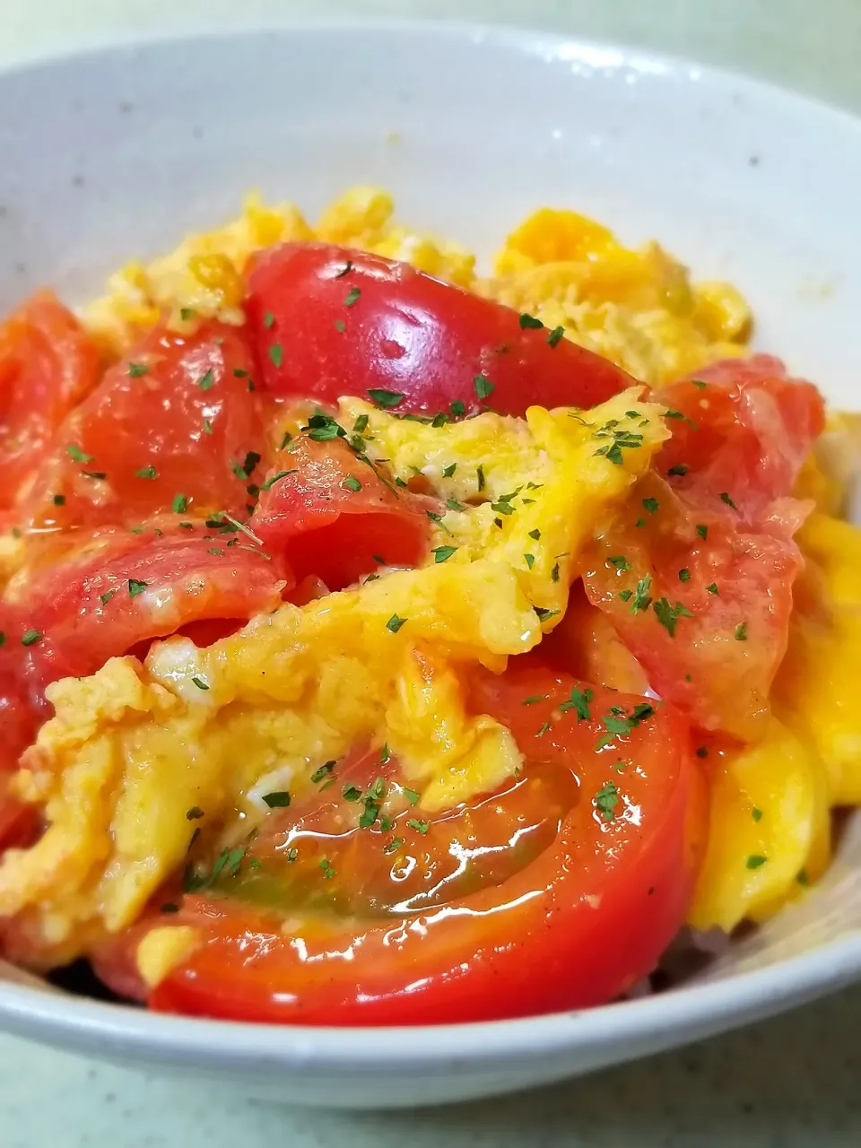 トマたま丼|ぱんだのままんさん