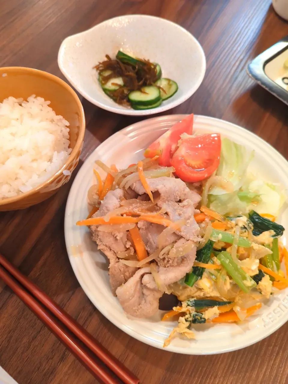 豚の生姜焼き定食|明子さん