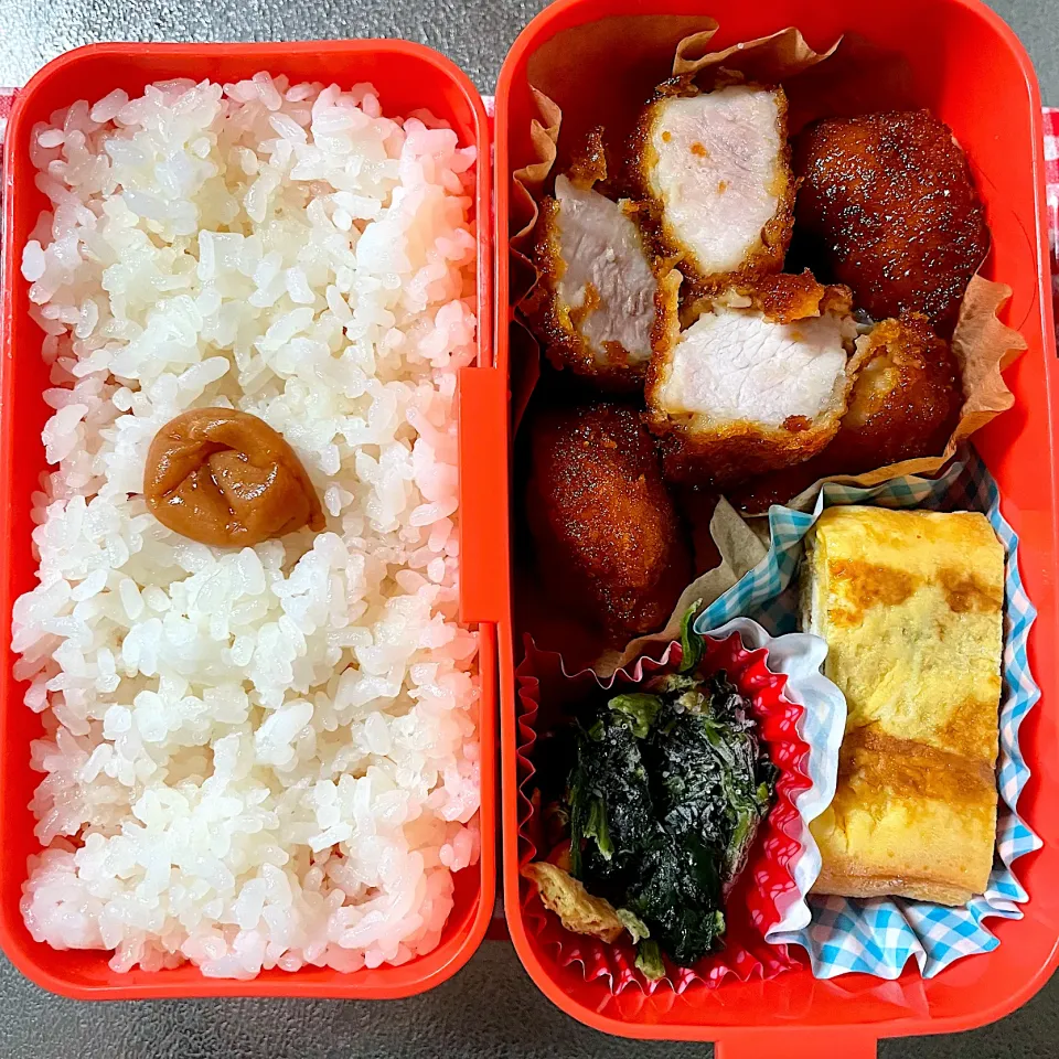 とんかつ甘辛煮弁当|あおのりさん