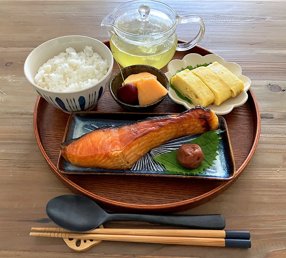 朝ごはん　冷やし茶漬け|あおあおさん