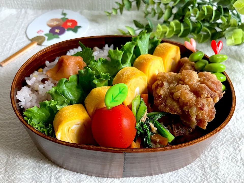 Snapdishの料理写真:＊つぶみそ卵焼きの娘ちゃん部活弁当🍱✨＊|＊抹茶＊さん