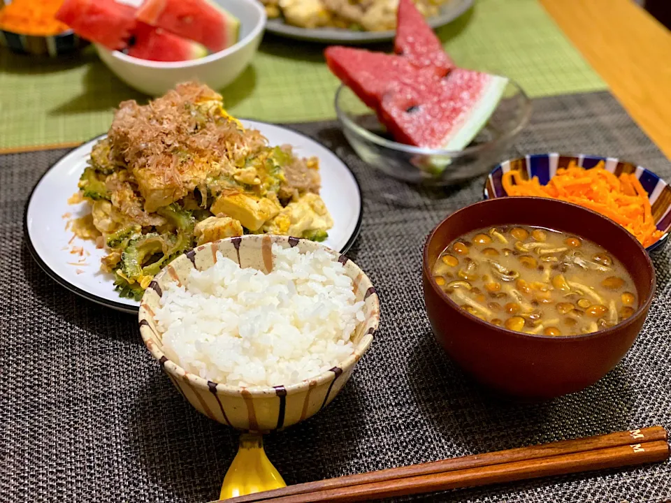 ゴーヤチャンプルー定食|ゆきなさん