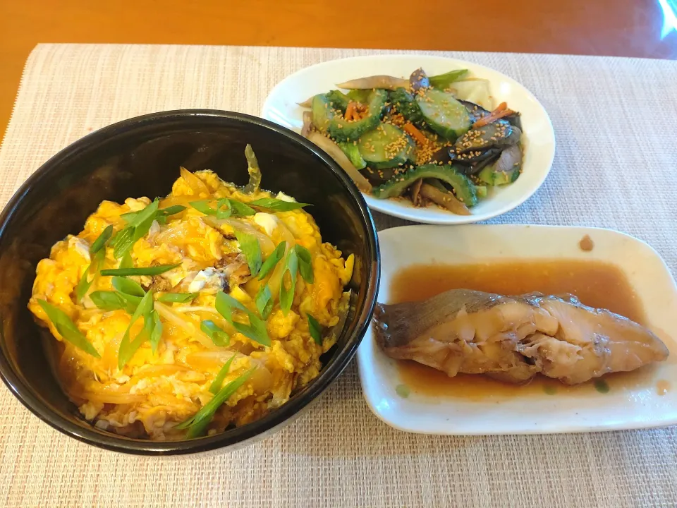 ☆親子丼
☆カレイ煮付け
☆夏野菜炒め|chikakoさん