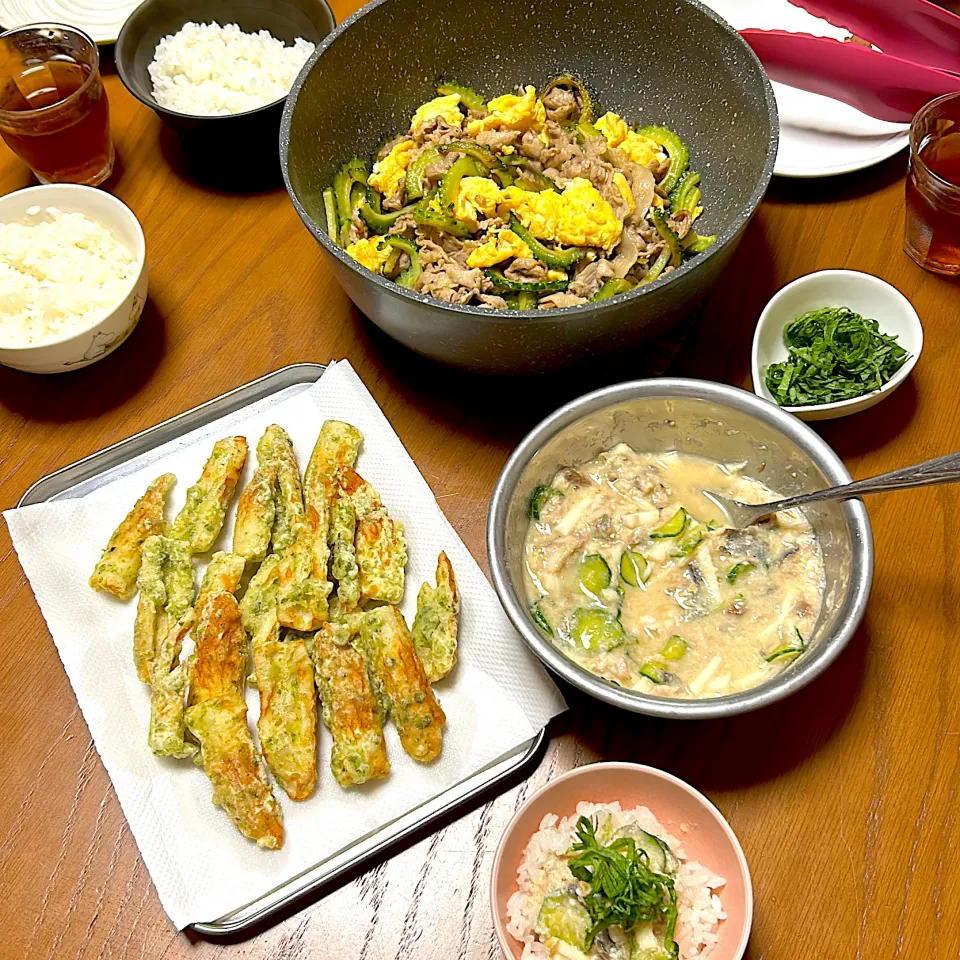 鯵と長芋の冷や汁風、大葉のせ|柚子きりかさん