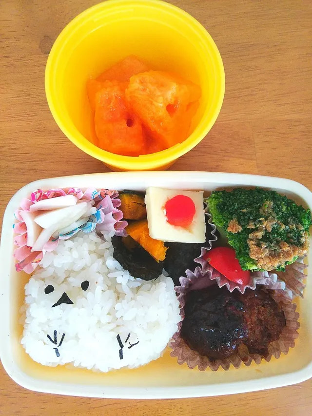 Snapdishの料理・レシピ写真:シマエナガちゃん弁当(オリンピックver)｜🇫🇷パリオリンピック盛り上がってます〜♪