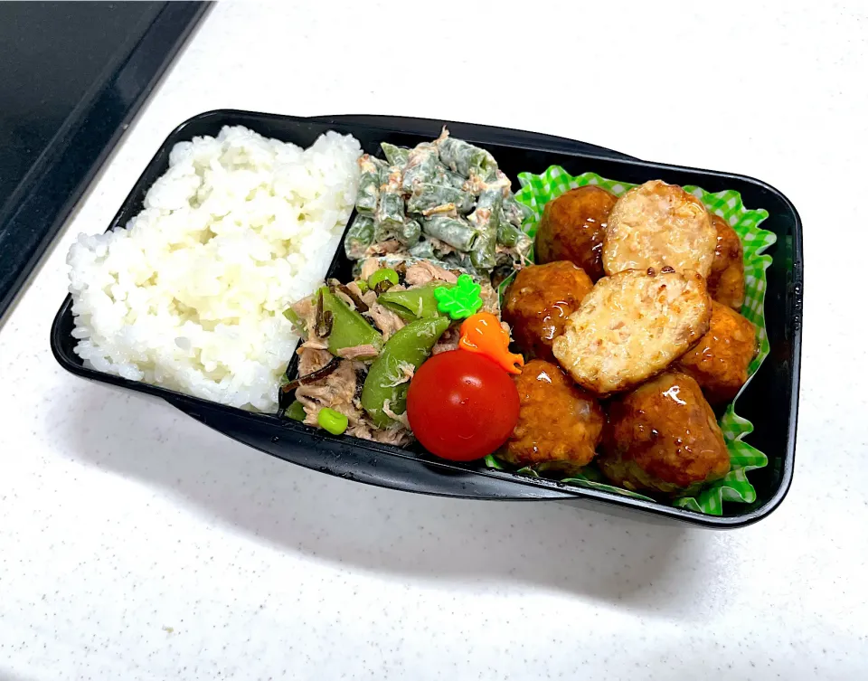 8/2 旦那弁当⁂照り焼き肉団子弁当|ゆさん