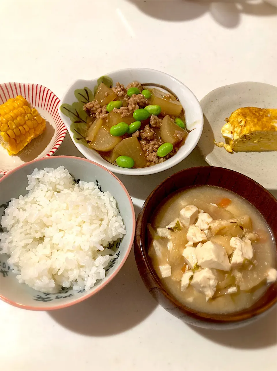 大根と挽肉の煮物と豆腐汁|さぁやさん