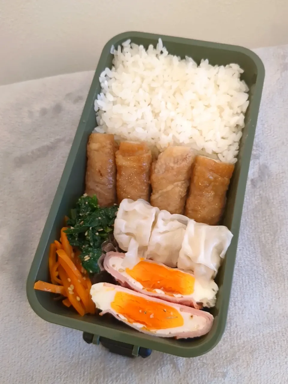 長芋の豚巻き弁当🌷|きゅーさん