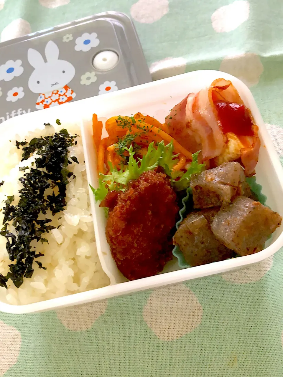 2024.8.3  ＊今日のお弁当＊こんにゃくのおかか炒め♪♪|rinrin*mama*さん