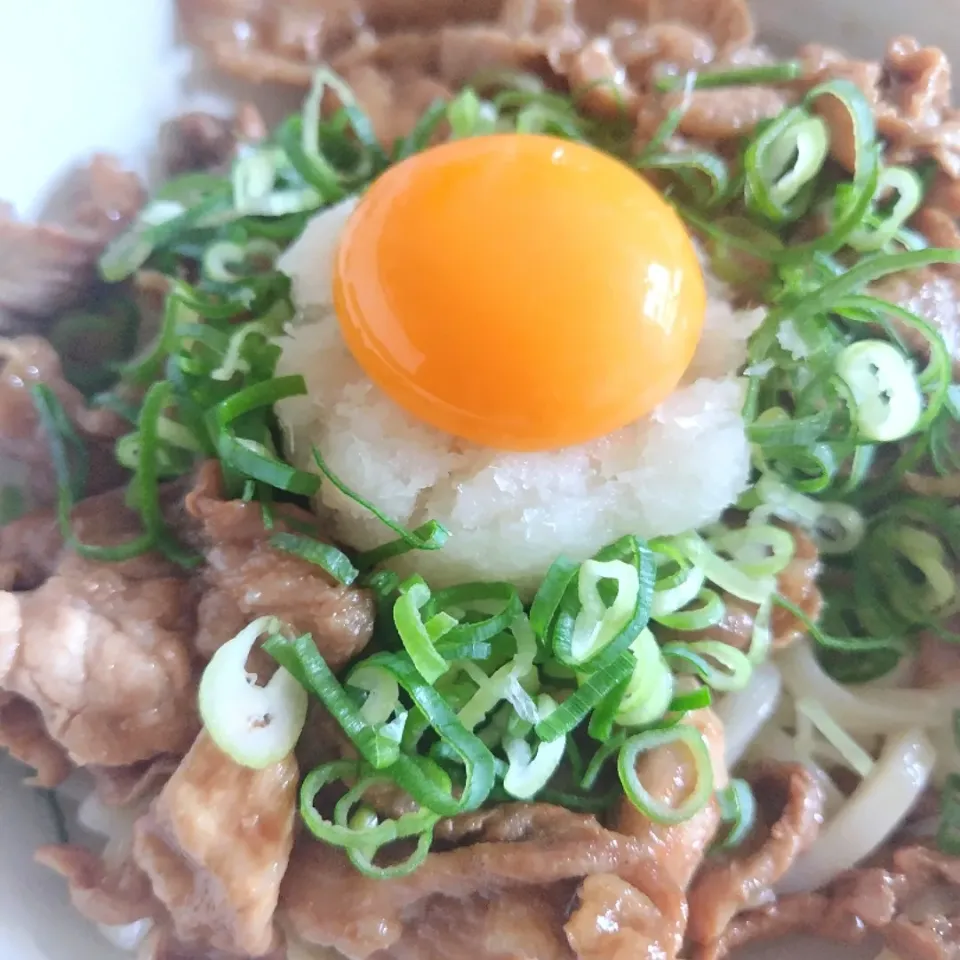 Snapdishの料理写真:今日はおろし肉うどんです🍀|rikako♪。.:＊さん