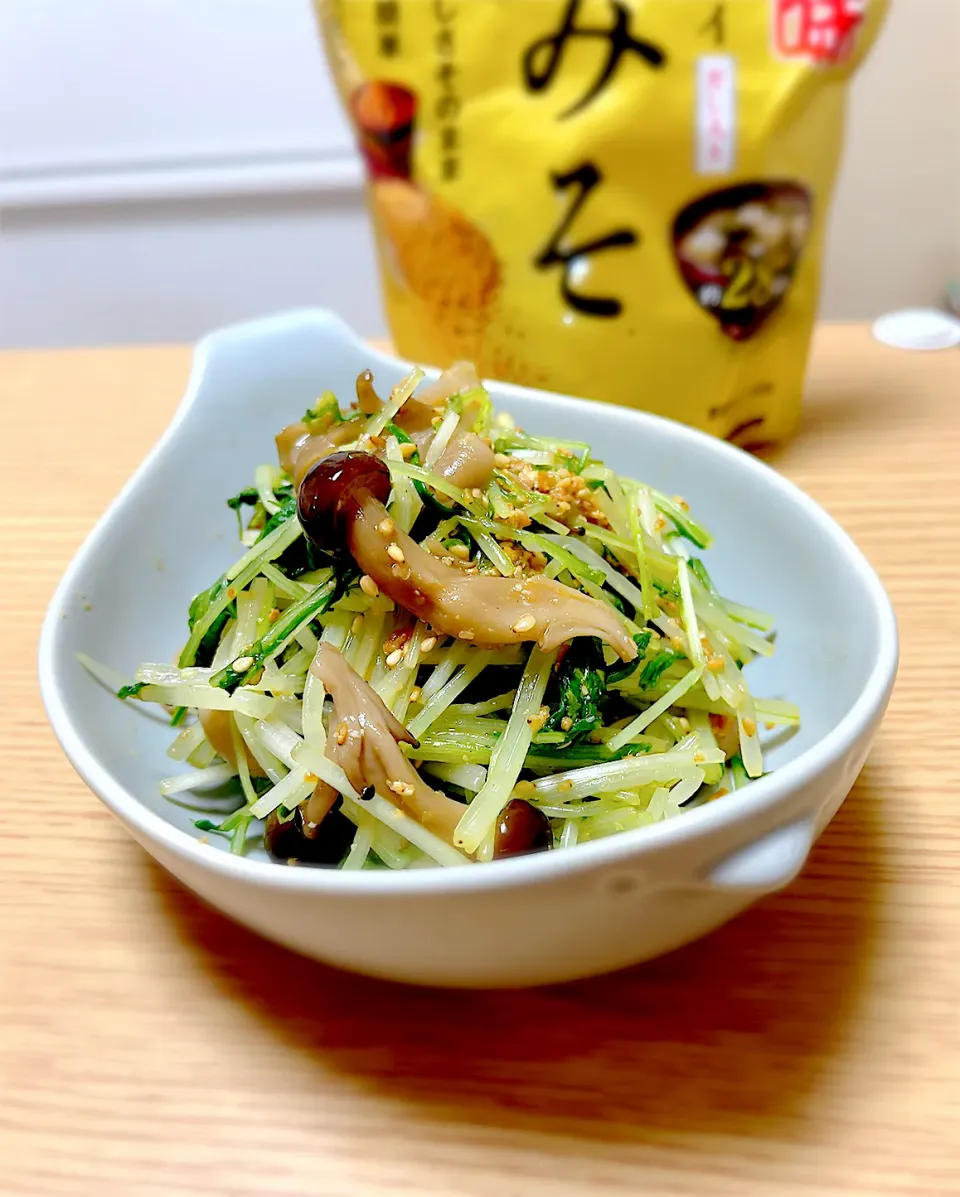 Snapdishの料理写真:水菜の和え物|もっさんさん