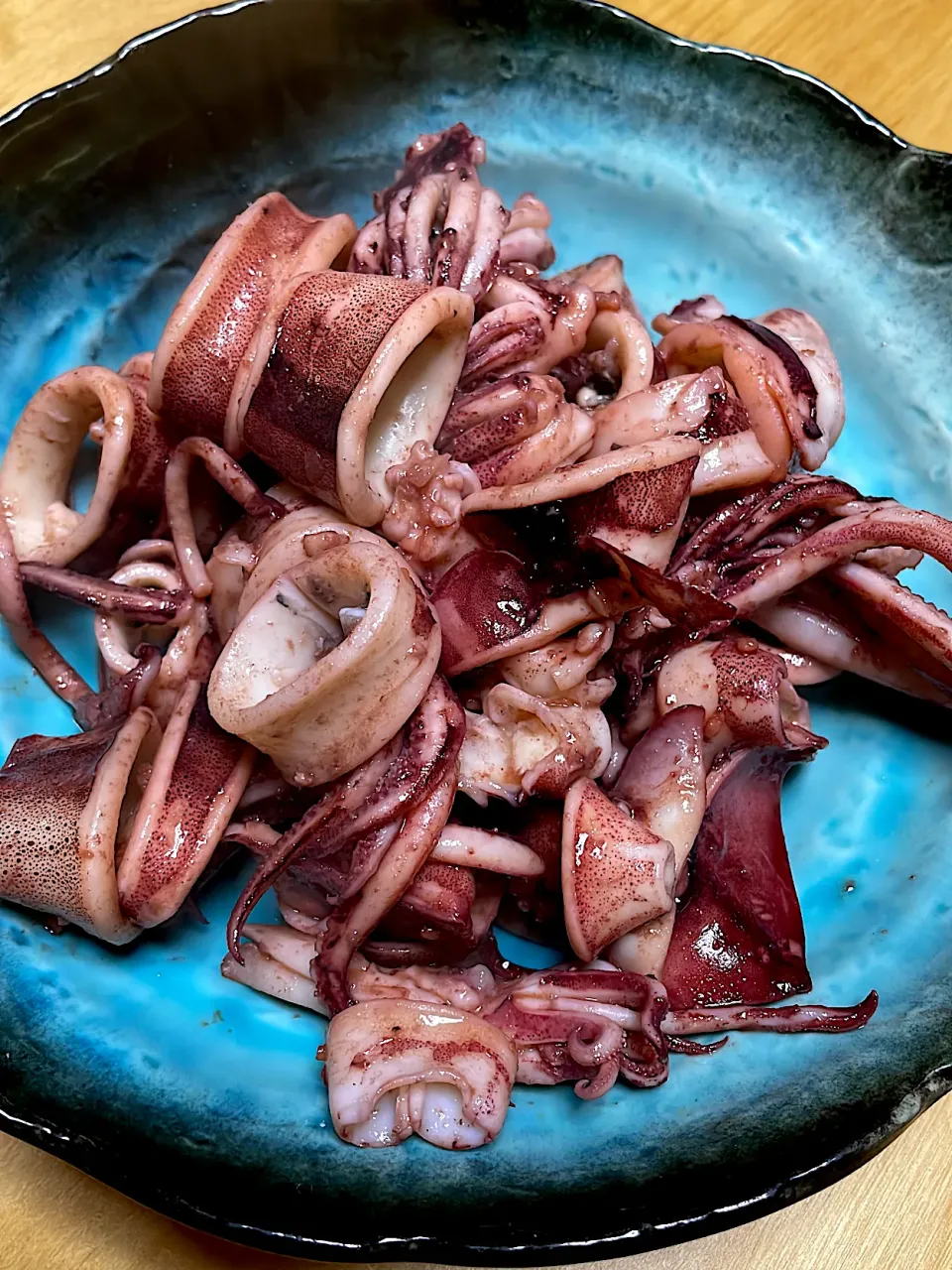 Snapdishの料理写真:孫娘の要望でバター醤油炒め🦑|abekoさん