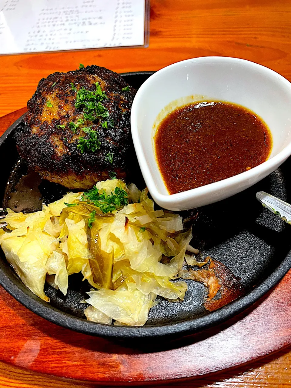 Snapdishの料理写真:キッチン マカロニのハンバーグ200g＠横浜 根岸|Yasuhiro Koikeさん