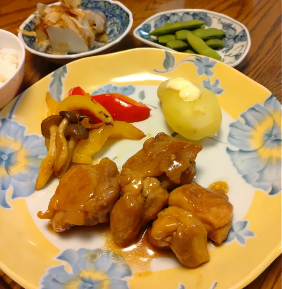 実家ごはん☆照り焼きチキン|ゆりちさん