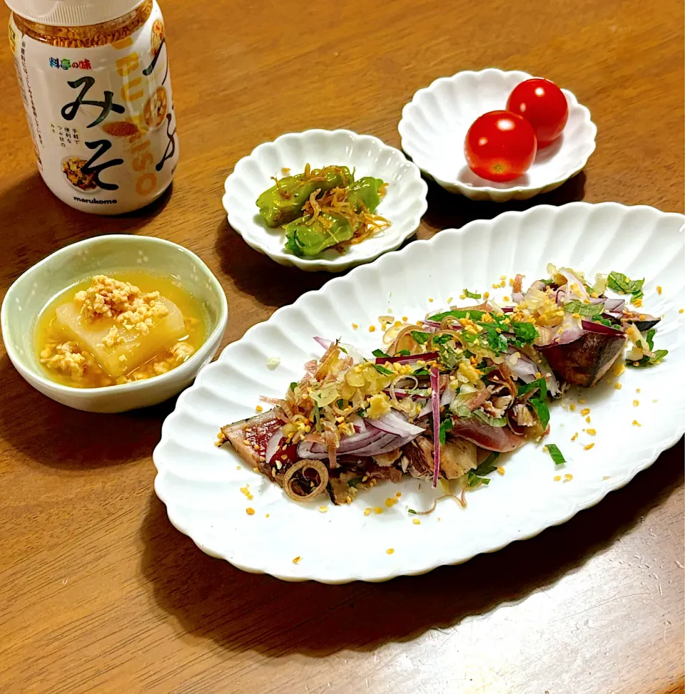 Snapdishの料理写真:お一人様晩ごはん|あっつさん