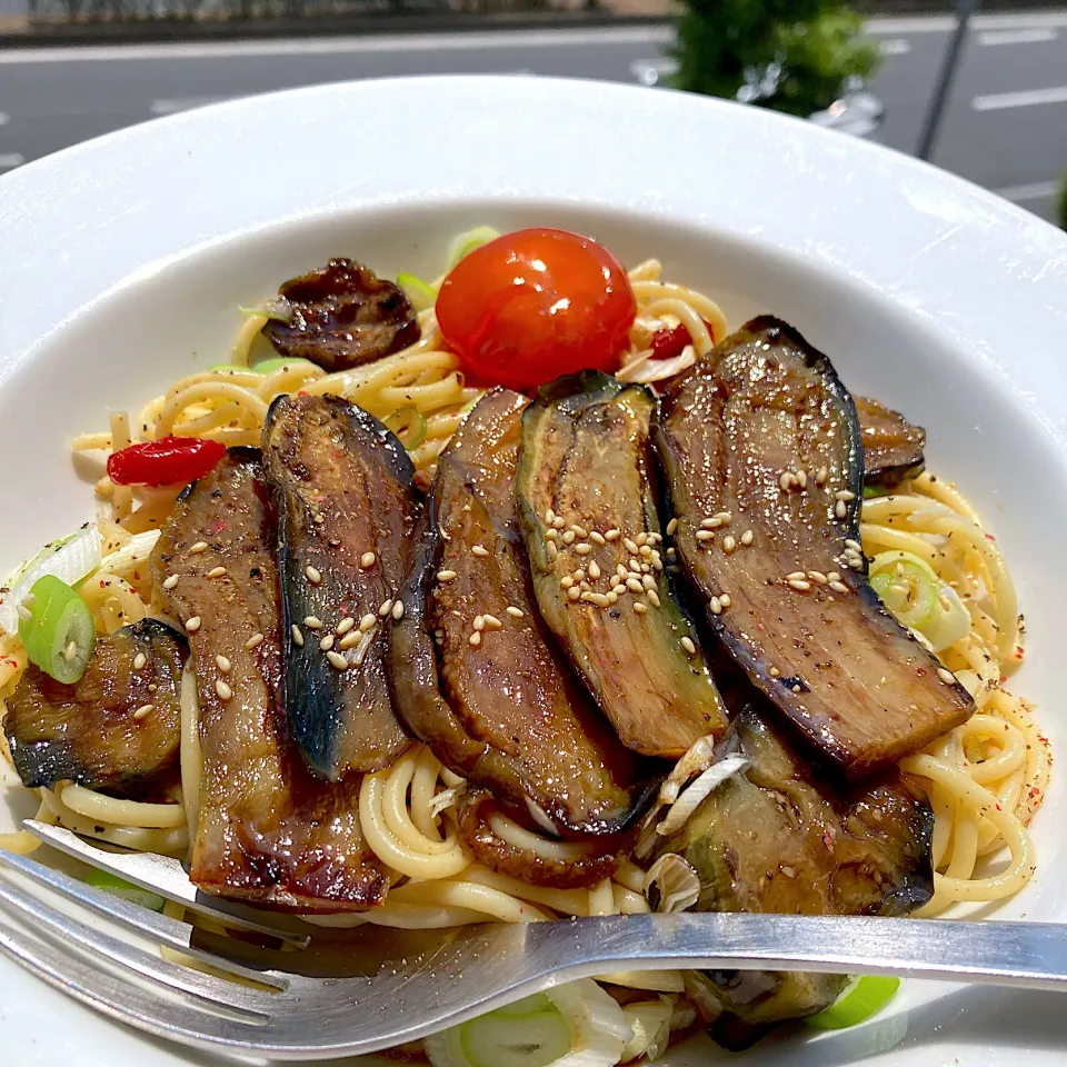 茄子の焼き浸しのせ和風冷製スパゲッティ|Kさん