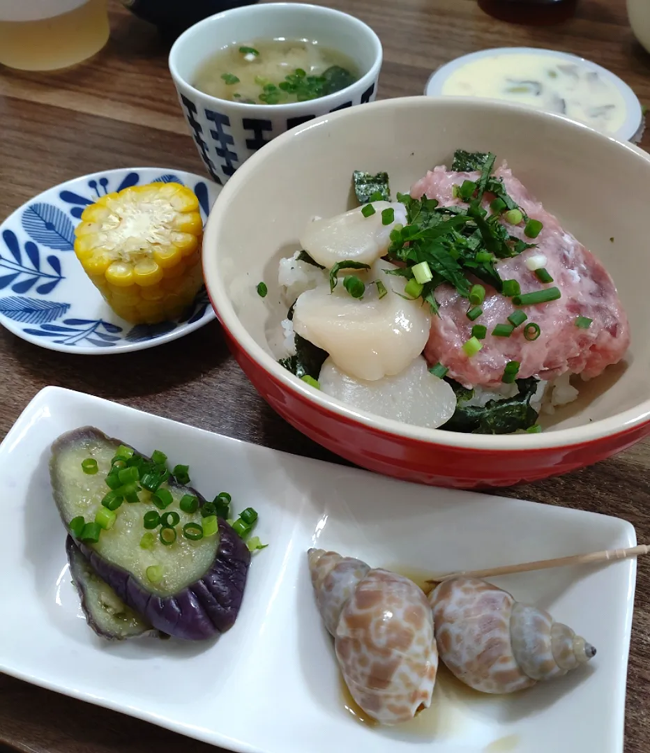 Snapdishの料理写真:ふるさと納税で帆立ねぎとら丼|ゆりちさん