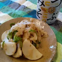 Snapdishの料理写真:れんこん味噌きんぴら|めめさん