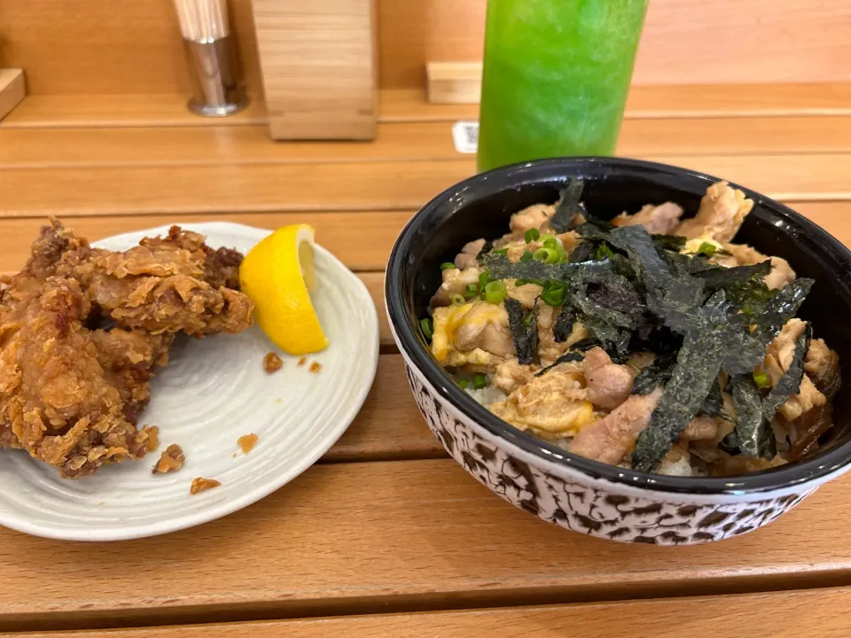 親子丼、からあげ|まやーさん