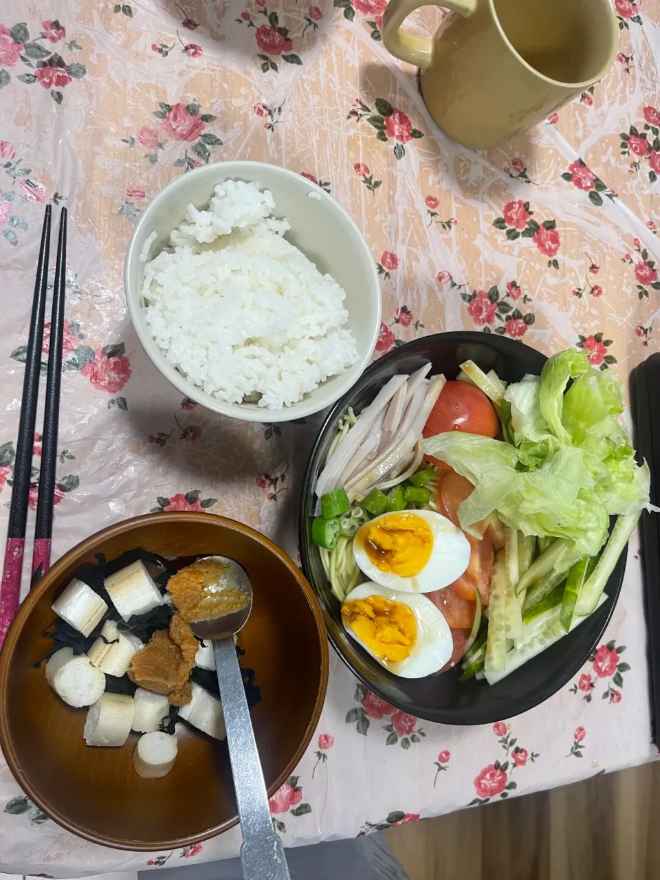 昨日の晩御飯は冷やし中華を😀|モモ&ハーブmama🐰🐹🐢🐠❤️さん