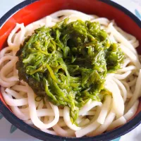 Snapdishの料理写真:メカブうどん|あいりさん