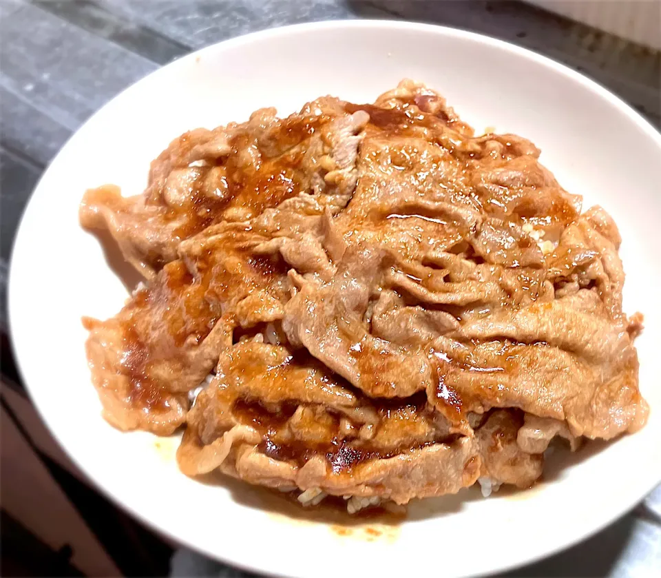 今夜は、しっとりやわらか豚肉の生姜焼き飯を頂きました😋👍🎉|ギムレットさん