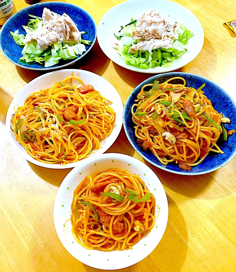 Snapdishの料理写真:我が家のナポリタン🍝|yuko.ｾﾝｾｲ🍒《ひなた♡ぼっこ》さん