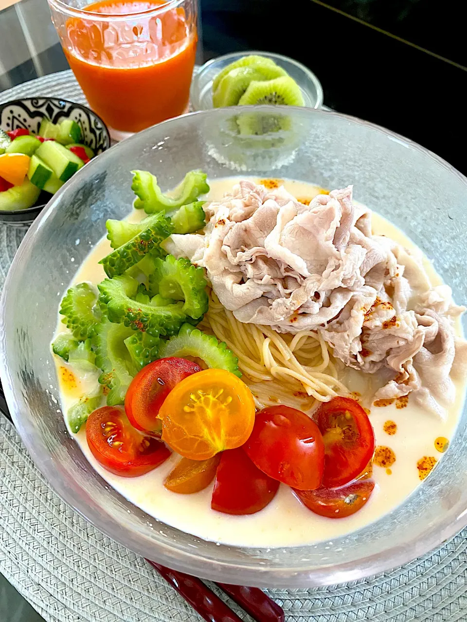 ゆかりさんの料理 ピリ辛胡麻豆乳の冷やし麺|ゆかりさん