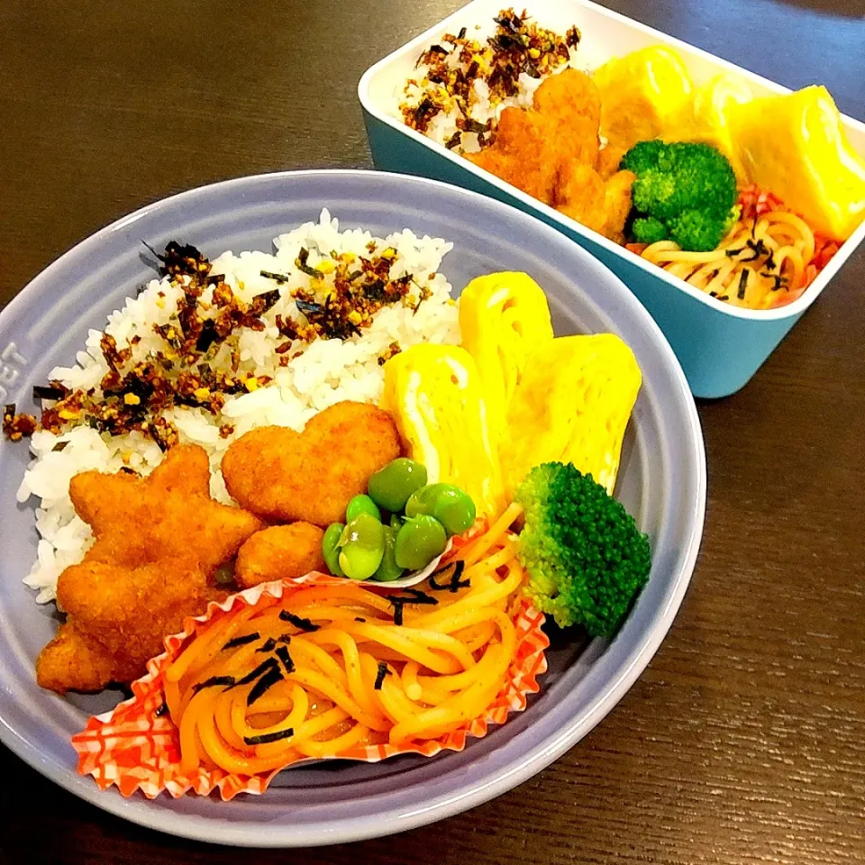 ハートと星のチキンカツ弁当🍱|Rieさん