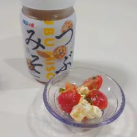 Snapdishの料理写真:トマトとクリームチーズの和風カプレーゼ🍅|もえさん