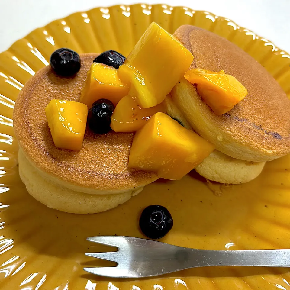 米粉のスフレパンケーキ🥞|さつまいもさん