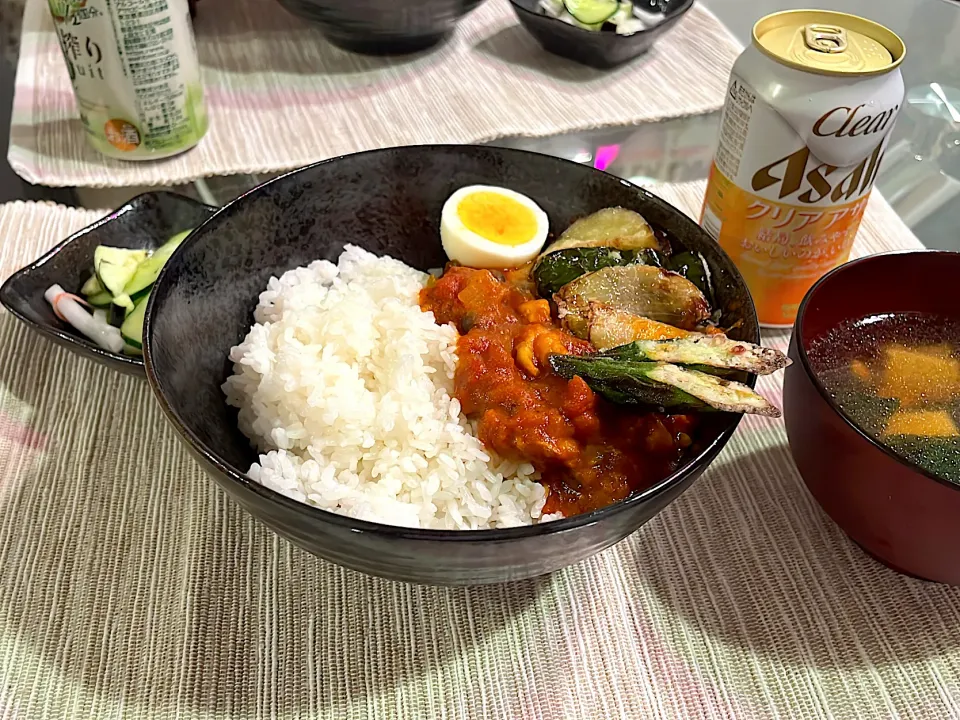 夏野菜無水カレー|さかもっつさん