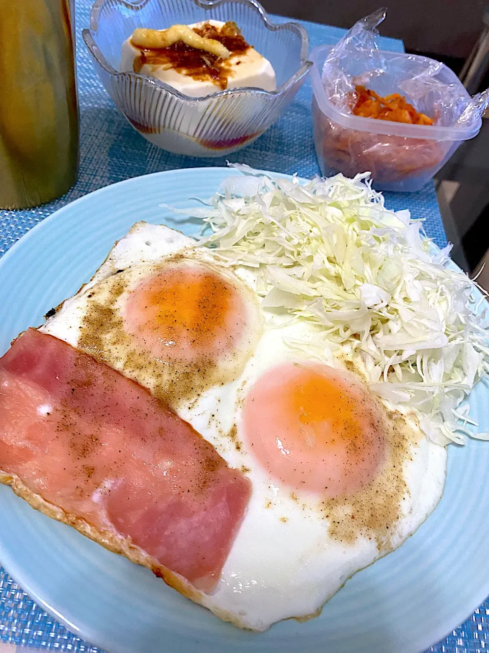 朝食のような夕食〜目玉焼き〜|単身赴任のっちさん