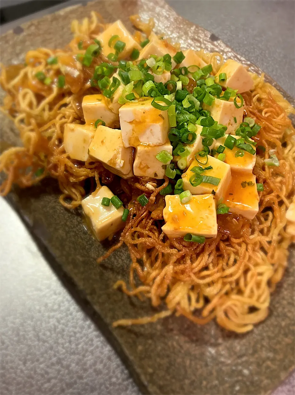 麻婆かた焼きそば|たぁはいさん