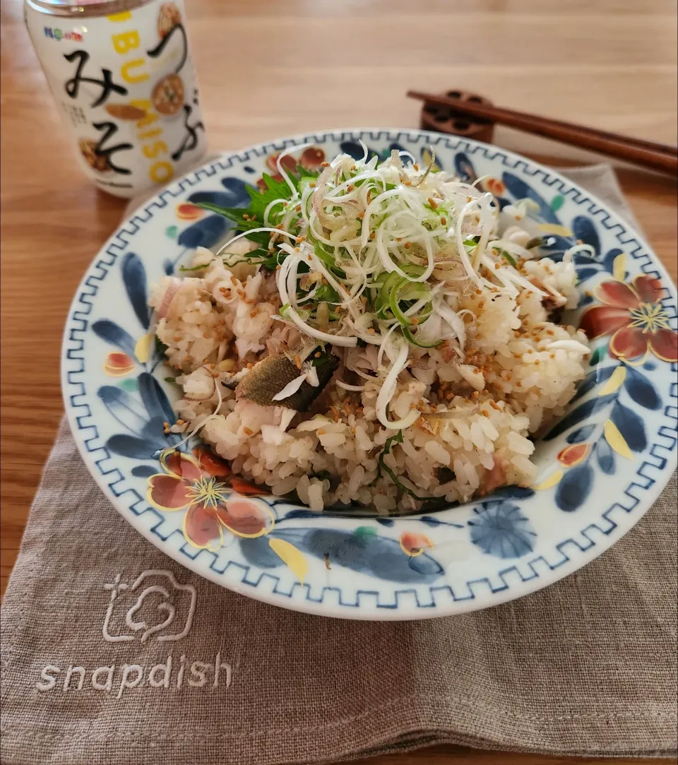 鮎と夏野菜の粒みそ混ぜご飯|ナオミさん