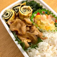 Snapdishの料理写真:生姜焼き焼き弁当|杏都さん